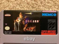 Phalanx (Super Nintendo SNES) Complete CIB with Poster + Ad