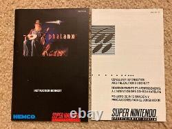 Phalanx (Super Nintendo SNES) Complete CIB with Poster + Ad