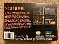 Phalanx (Super Nintendo SNES) Complete CIB with Poster + Ad