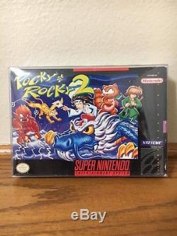 Pocky & Rocky 2 (Super Nintendo) RARE SNES! CiB Complete Case