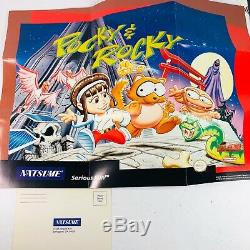 Pocky & Rocky (Super Nintendo Entertainment System, 1993) SNES CIB Complete