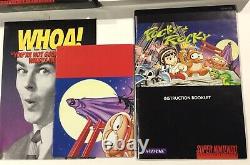 Pocky & Rocky Super Nintendo SNES CIB Complete Near Mint + Poster