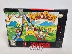 Power Piggs Of The Dark Age (Super Nintendo SNES) RARE, Authentic, CIB