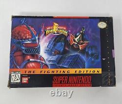 Power Rangers Fighting Edition Snes Super Nintendo Complete In Box