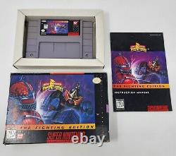 Power Rangers Fighting Edition Snes Super Nintendo Complete In Box