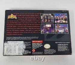 Power Rangers Fighting Edition Snes Super Nintendo Complete In Box