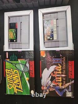 Preowned SUPER NINTENDO SNES lot 16 Games, Nice Boxes READ DESCRIPTION