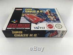 RARE! Super Chase HQ Boxed Super Nintendo Snes Aus Pal
