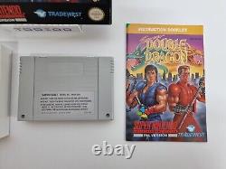 RARE Super Double Dragon Complete UK PAL SNES Super Nintendo Game FREE P&P