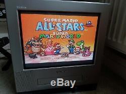 RARE Super Mario All-Stars + Super Mario World SNES Super Nintendo Console Boxed