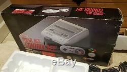 RARE Super Mario All-Stars + Super Mario World SNES Super Nintendo Console Boxed