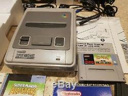 RARE Super Mario All-Stars + Super Mario World SNES Super Nintendo Console Boxed