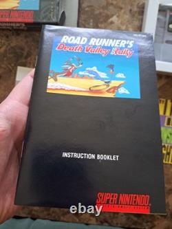 ROAD RUNNER'S DEATH VALLEY RALLY Super Nintendo SNES CIB 100% Collector Quality