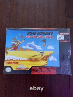 ROAD RUNNER'S DEATH VALLEY RALLY Super Nintendo SNES Game CIB 100% Authentic