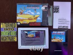 ROAD RUNNER'S DEATH VALLEY RALLY Super Nintendo SNES Game CIB 100% Authentic