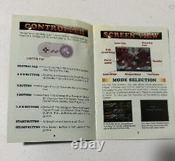 R-Type III The Third Lightning Super Nintendo SNES Manual Booklet ONLY RARE