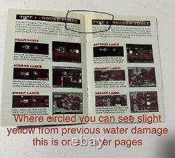 R-Type III The Third Lightning Super Nintendo SNES Manual Booklet ONLY RARE