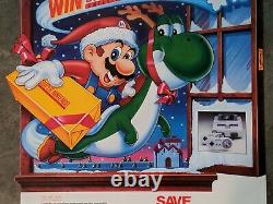 Rare 1991 Pepsi Super Nintendo Store Display Poster / SNES Give Away Promotional