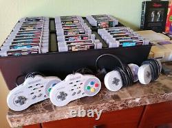 Rare HUGE Super Nintendo SNES Gaming Lot COMPLETEOrganizing Trays/Game Genie