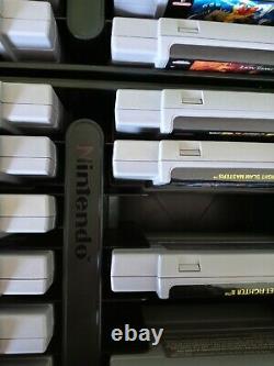 Rare HUGE Super Nintendo SNES Gaming Lot COMPLETEOrganizing Trays/Game Genie