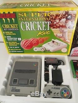 Rare- Snes Big Box- Super International Cricket- Super Nintendo Aus Pal Complete