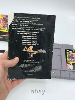 Ren & Stimpy Buckeroos Snes Super Nintendo Cartridge, Manual And Original Box