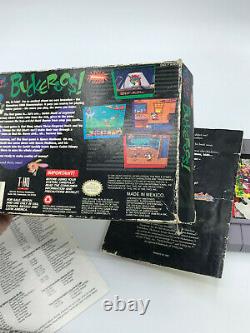 Ren & Stimpy Buckeroos Snes Super Nintendo Cartridge, Manual And Original Box