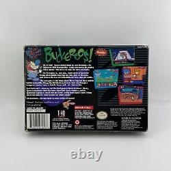 Ren & Stimpy Show Buckeroo$! Buckaroo (SNES Super Nintendo, 1995) with Box