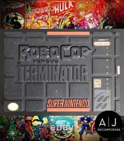 RoboCop vs The Terminator (Super Nintendo SNES) with Box no Manuals
