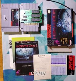 Robotrek Super Nintendo SNES 100% CIB Complete in Box w Reg Card & Poster SAVES