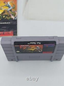 Run Saber Super Nintendo Video Game Cartridge Atlus SNES with Manual Excellent