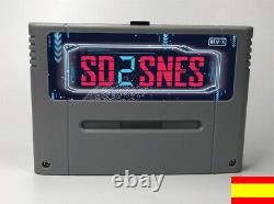 SD2SNES MegaSaveCart & Development forSuper Nintendo+ 8GB ¡NUEVO