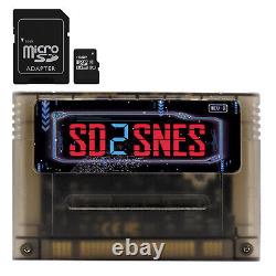 SD2SNES Rev. X Super Nintendo SNES Flash Cart Multi Card Rom + 16gb sd card GLOB