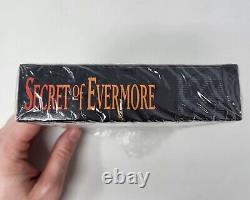 SECRET OF EVERMORE SNES SUPER NINTENDO COMPLETE IN BOX With SHRINK WRAP & EXTRAS