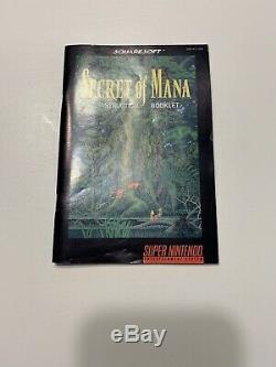 SECRET OF MANA COMPLETE CIB with Strategy Card AUTHENTIC SUPER NINTENDO SNES