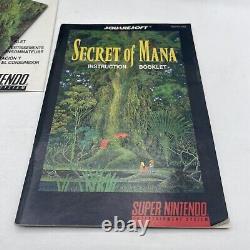 SECRET of MANA Super Nintendo SNES COMPLETE CIB Manual, Map, Insert & Box TESTED