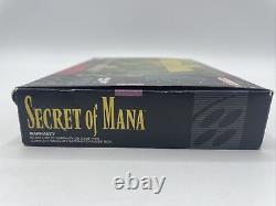 SECRET of MANA Super Nintendo SNES COMPLETE CIB Manual, Map, Insert & Box TESTED