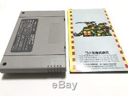 SFC Turtles in time TMNT Super Famicom Tested & Working Nintendo SNES