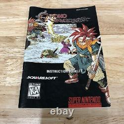 SNES Chrono Trigger Super Nintendo Entertainment System 1995 With Manual