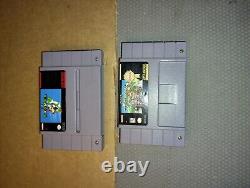 SNES Console Bundle Super MarioKart & Super Mario World 2 Controllers & Hookups