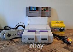 SNES Console + Super Mario World & All Stars Bundle Super Nintendo Guaranteed