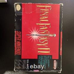 SNES Final Fantasy II 2 (Super Nintendo) Authentic CIB Complete Good Cond