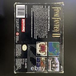 SNES Final Fantasy II 2 (Super Nintendo) Authentic CIB Complete Good Cond