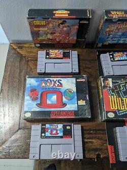 SNES Game Lot Of 13. Boxed Super Nintendo