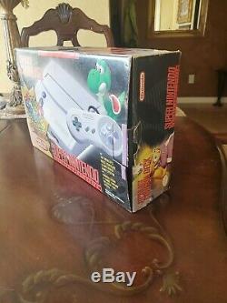 SNES Jr Mini Super Nintendo Yoshi's Island Console + Extra Controller