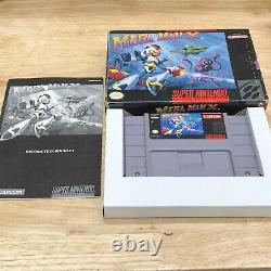 SNES Mega Man X Super Nintendo 1994 Complete Cib