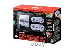SNES New Super Nintendo Mini Classic Edition System 21 Games Two Controllers