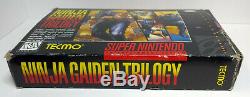 SNES Ninja Gaiden Trilogy Empty Box Only Super Nintendo