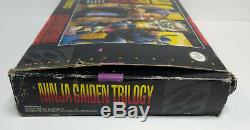 SNES Ninja Gaiden Trilogy Empty Box Only Super Nintendo
