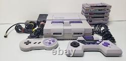 SNES SUPER NNINTENDO CONSOLE SYSTEM With 2X Controller & 6 Games